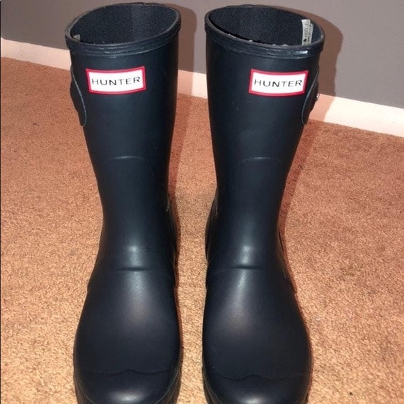 Hunter Shoes - Navy Blue Hunter Boots